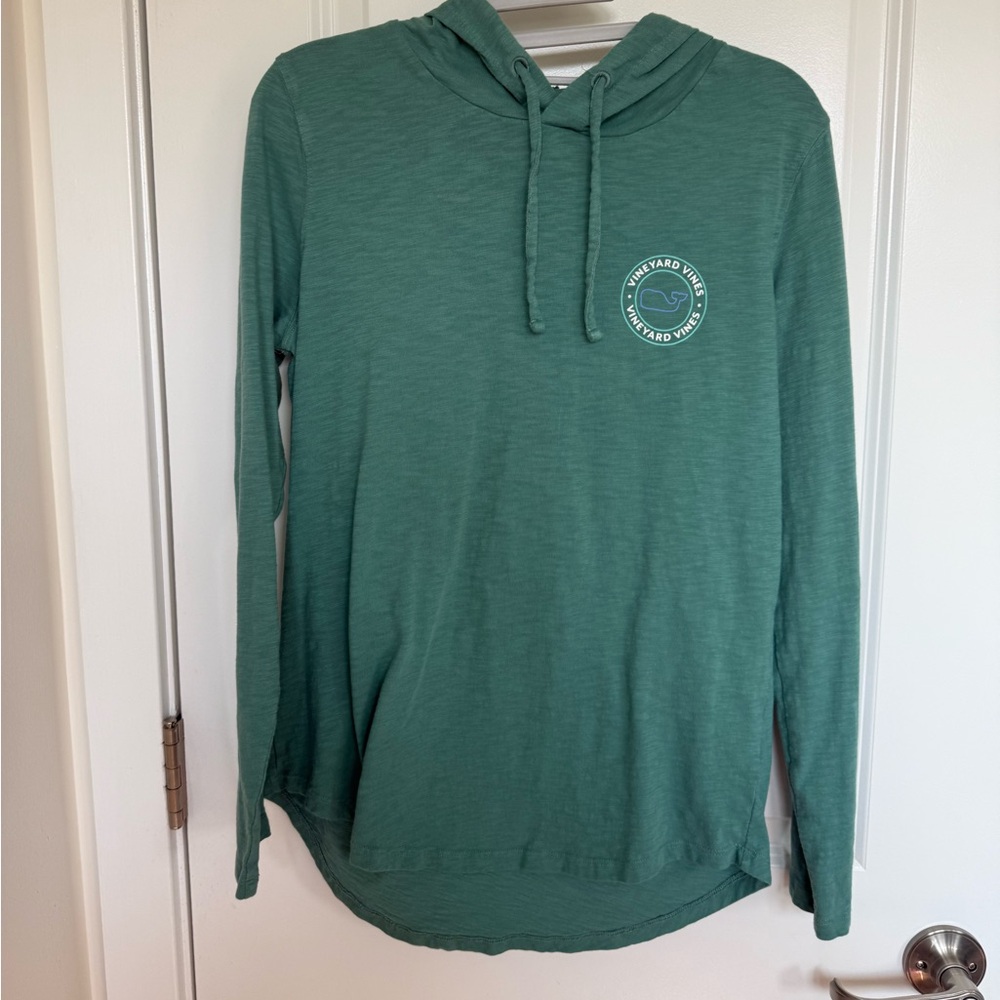 Men’s Vineyard Vines Teal Cotton Hoodie Small